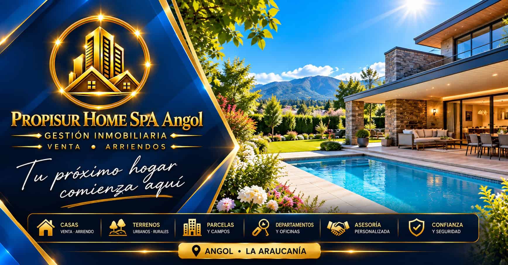 Propisur Home SpA Angol, corredora de propiedades, venta y arriendo de inmuebles.